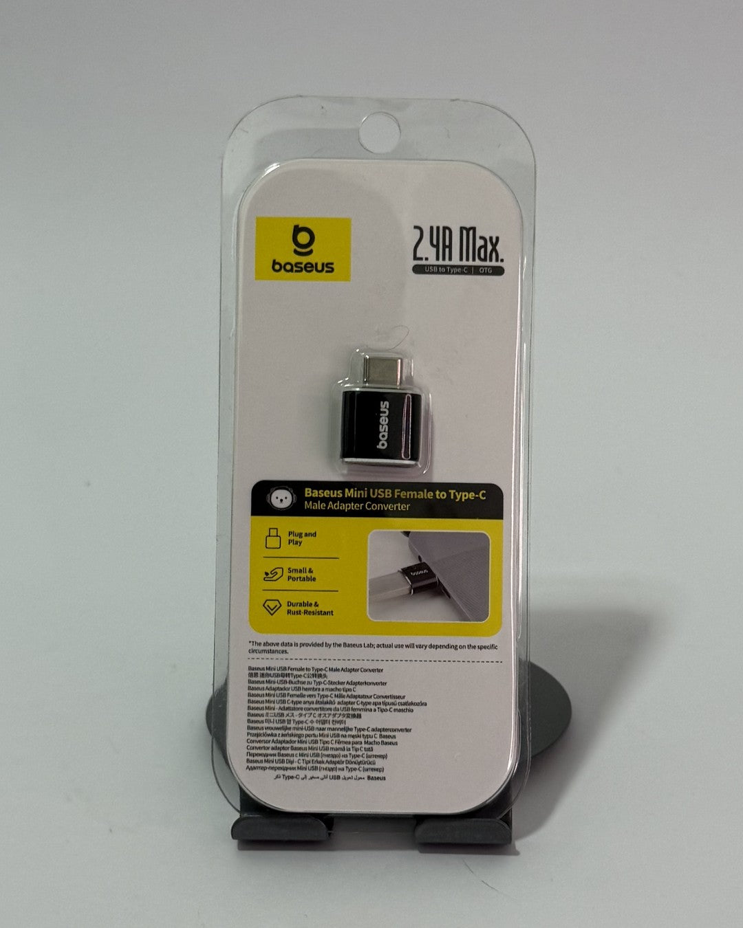 Adaptador Baseus Mini usb a Tipo C