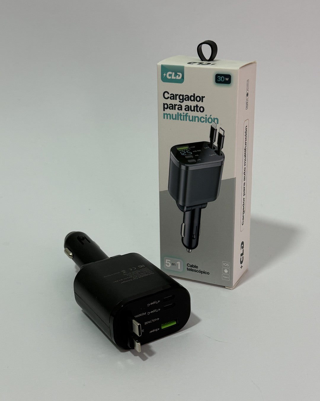 Cargador para auto CLD con cable