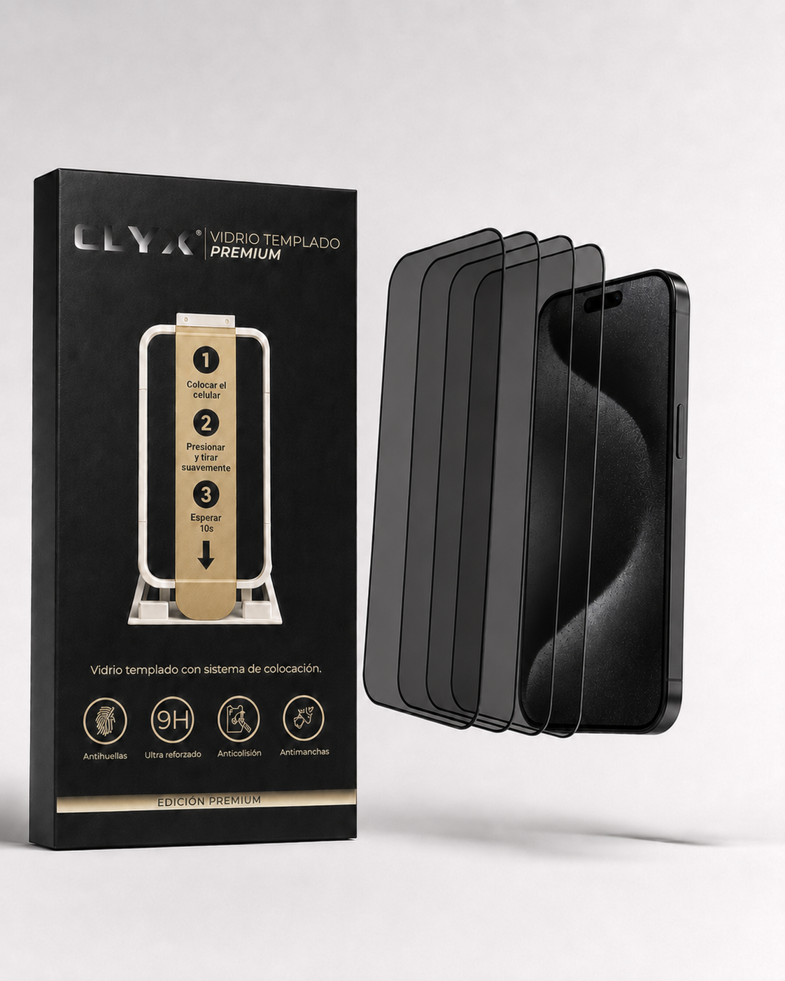 REPUESTO VIDRIO TEMPLADO CLYX (sin colocador)