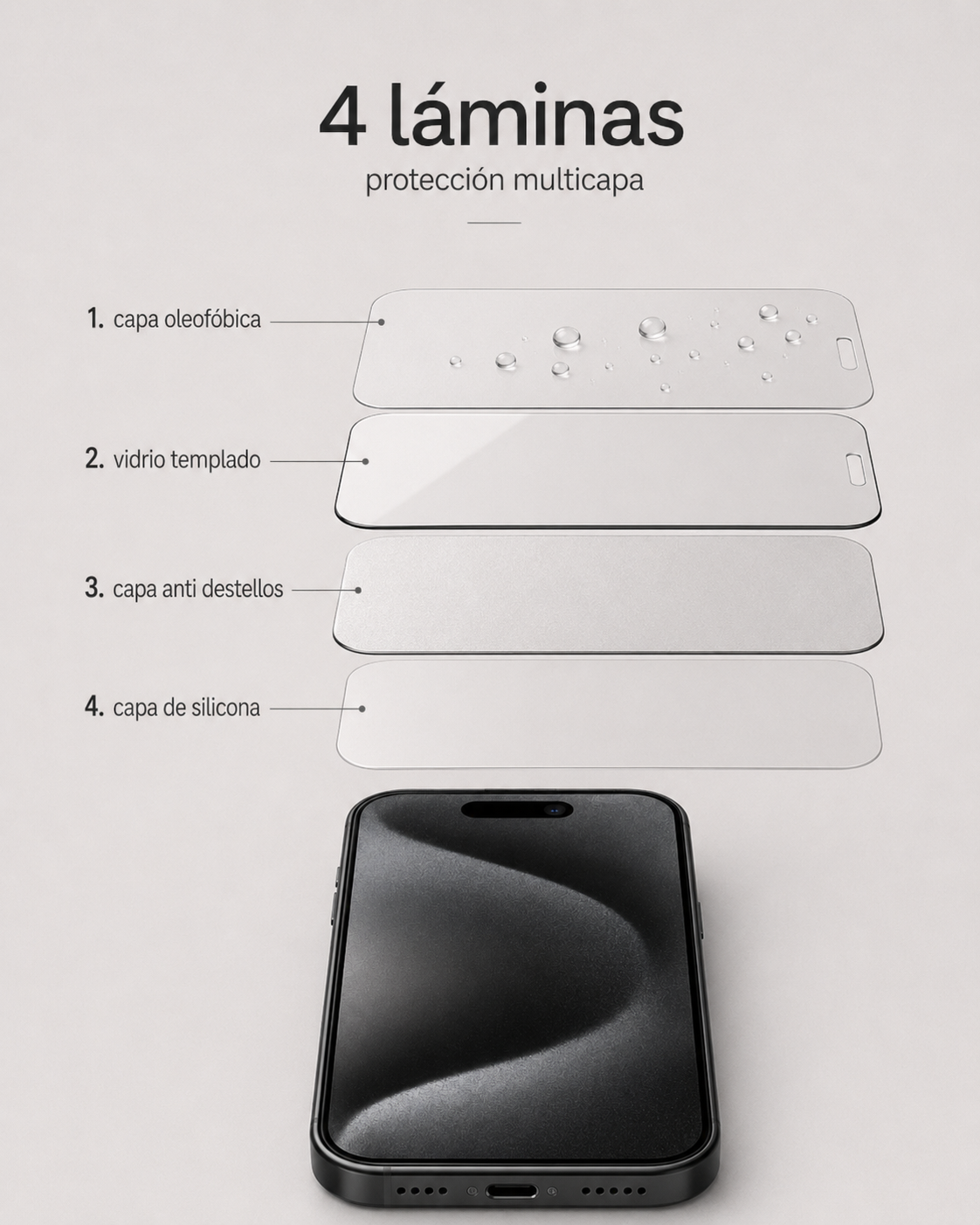 REPUESTO VIDRIO TEMPLADO CLYX (sin colocador)