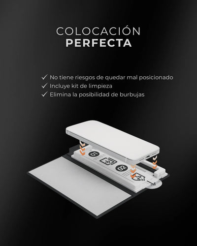COMBO CLYX: FUNDA CUERO MAGSAFE + TEMPLADO PREMIUM CON COLOCADOR