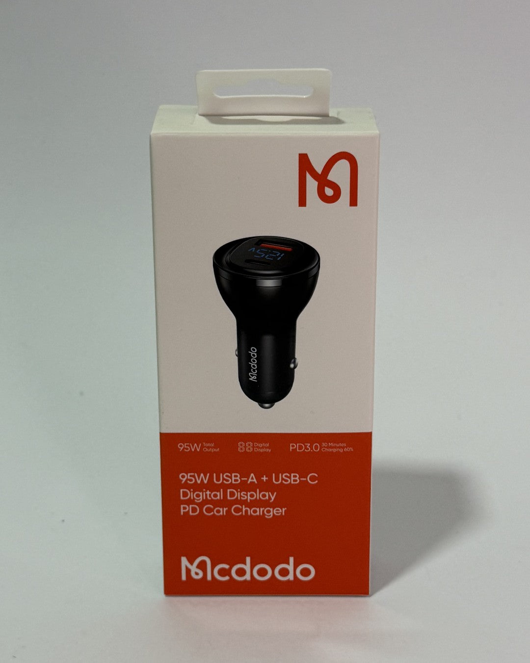 Cargador auto MC DODO 95w usb-A y usb-C