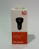 Cargador auto MC DODO 95w usb-A y usb-C