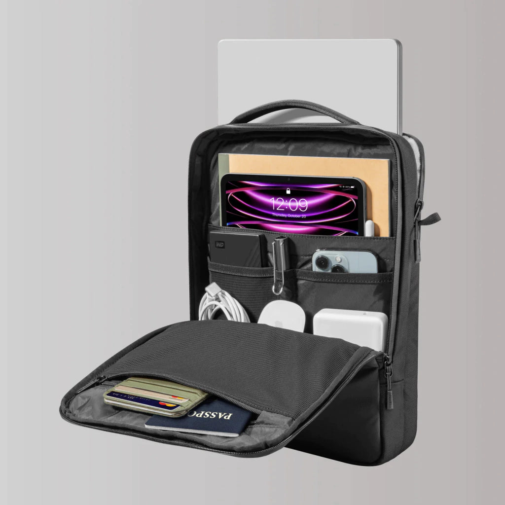BOLSO BANDOLERA TOMTOC A04 BLACK 14"