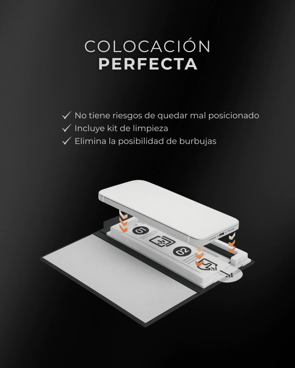 COMBO CLY: FUNDA PERSONALIZADA + TEMPLADO PREMIUM CON COLOCADOR