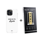 COMBO CLY: FUNDA PERSONALIZADA + TEMPLADO PREMIUM CON COLOCADOR